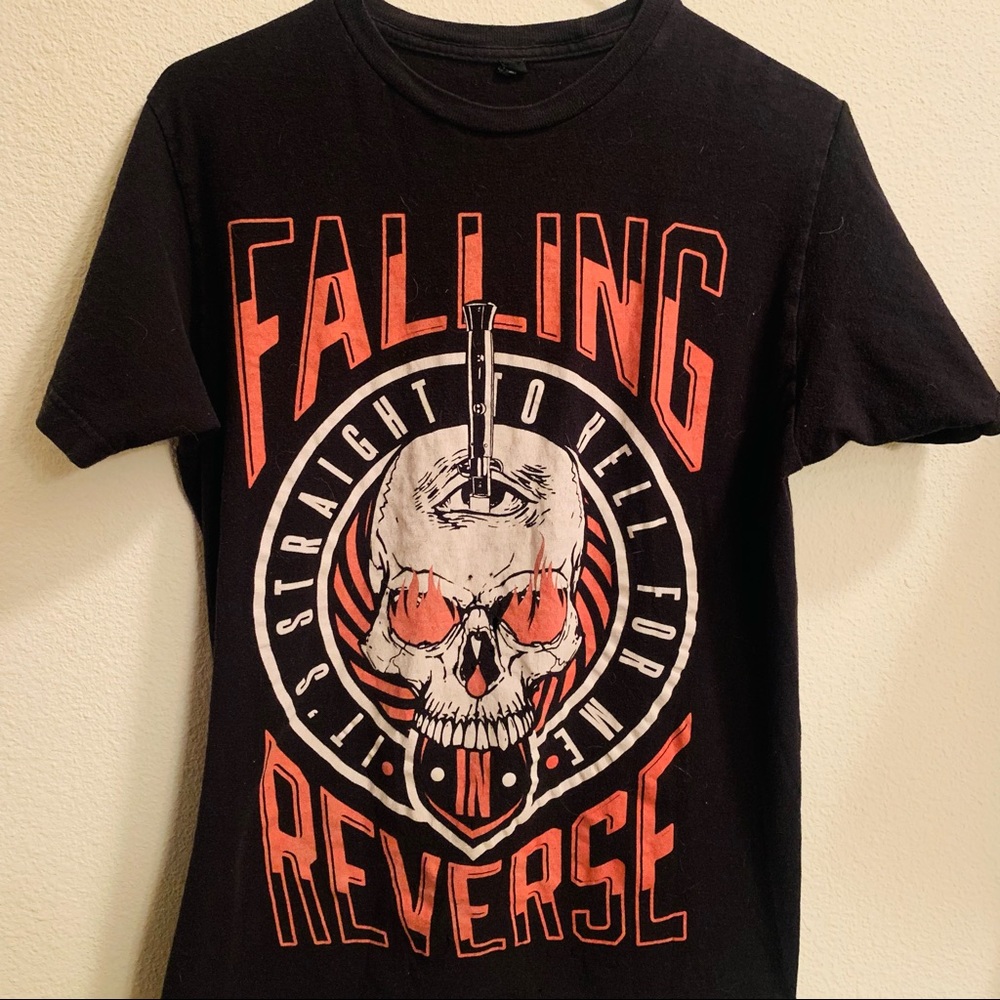 FALLING IN REVERSE Band Tee, vintage thrift, size M